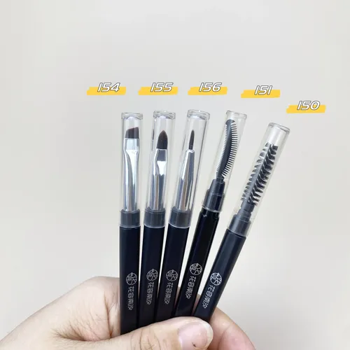 Set De 7 Minipinceles De Maquillaje Para Cejas, Labios, Deli