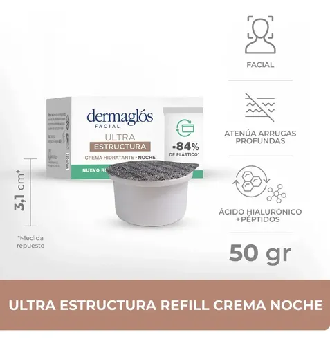 Dermaglós Ultra Estructura Crema Antiage De Noche Repuesto M