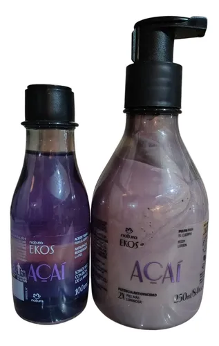 Kit Natura Ekos Açaí Aceite Trifásico Y Pulpa Corporal