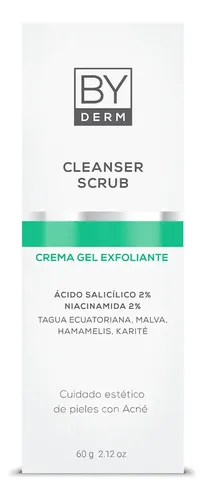 Byderm Cleanser Scrub Crema Gel Exfoliante Facial Piel Mixta