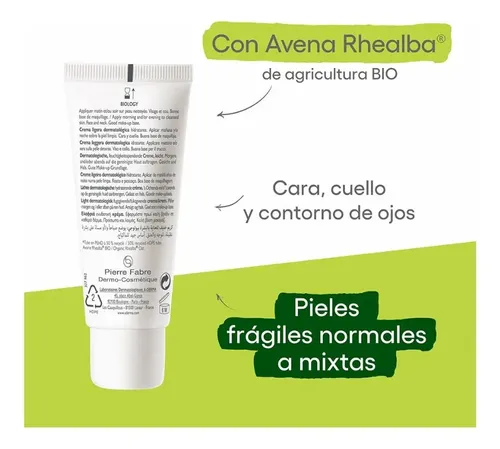 Crema Ligera Hidratante Aderma Biology X 40 Ml