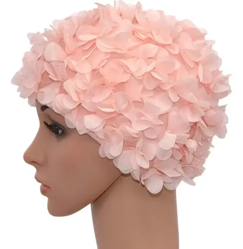 Gorro De Baño Vintage Medifier Rosa Estilo Retro Para