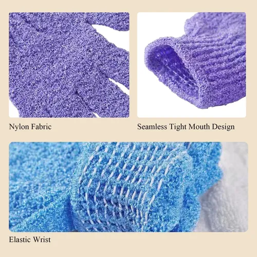 Guante De Baño Exfoliante De Lufa Limpieza Profunda Rosa