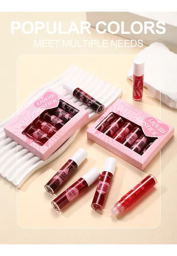 Set De 6 Labiales Hidratantes Con Brillo Dragon Ranee