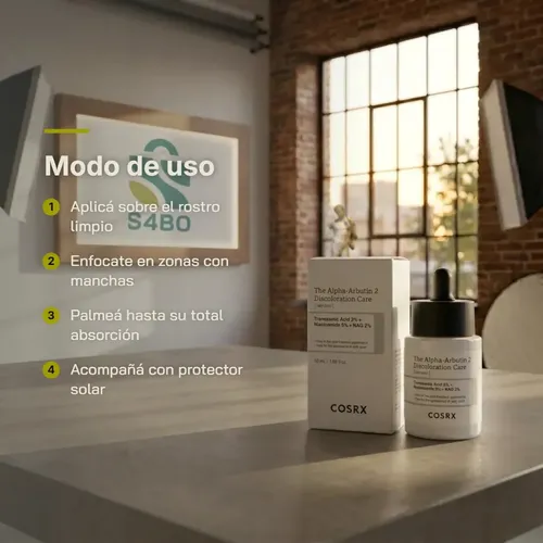 Cosrx 2% Alfa Arbutina Decoloración Care Suero Con Glutatión