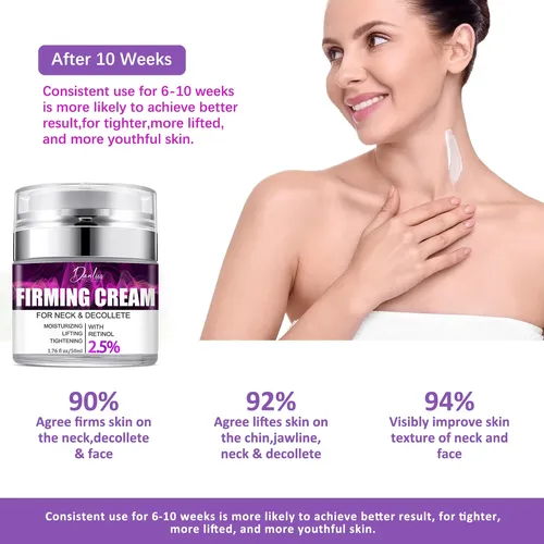 Crema Reafirmante Antiarrugas Para El Cuello, 50 G, Hidratan