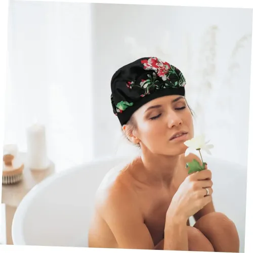 Gorro Dormir Satén Elástico Adultos Accesorios Cabello Baño