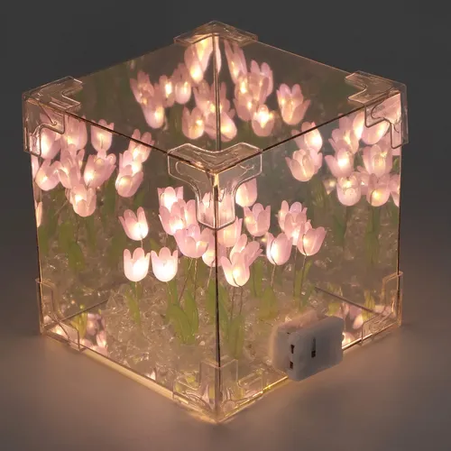 Espejo Led Decorativo 2 En 1, Noche Hecha A Mano, Hecha A Ma