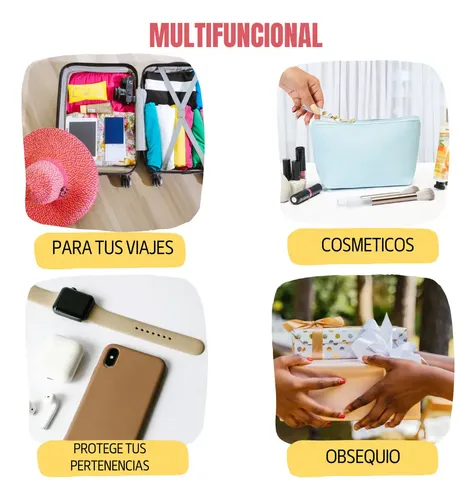 As Cosmetiquera Neceser Impermeable Marca Basanz, Asa As