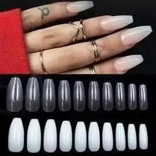 100 Uñas Postizas Enteras Lisas Uso Profesional Ydnis