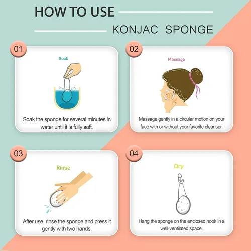Esponja Konjac Puresol Original Para Piel Sensible