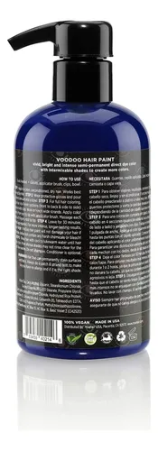 Moehair Tinte Semipermanente Azul Para Cabello Cubre Canas