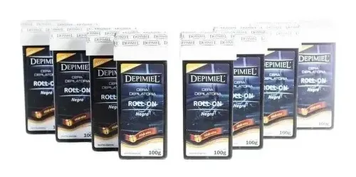 Pack Cera Depilatoria Roll On Descartable Depimiel 100 Gr X8