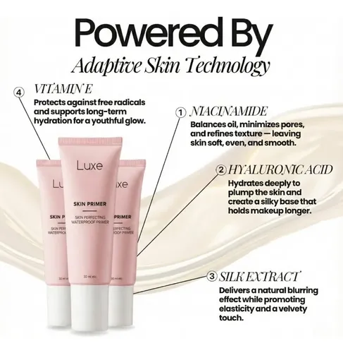 Primer Facial Luxe Minimizador Poros Control 12h