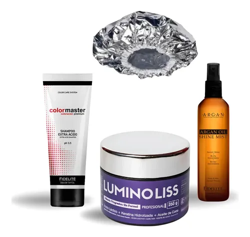 Kit Alisado Progresivo Luminoliss + Shampoo Y Brillo Peinar