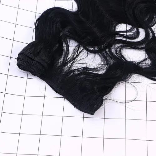 Extensiones De Cabello Humano Negro Sin Caída, Ligeras