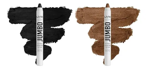 Lápiz Duo Para Ojos Nyx Professional Makeup Jumbo Black