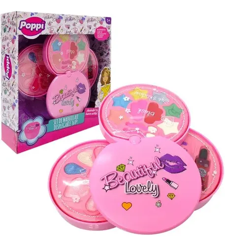 Set Maquillaje Con Uñas Desplegable Poppi S22058