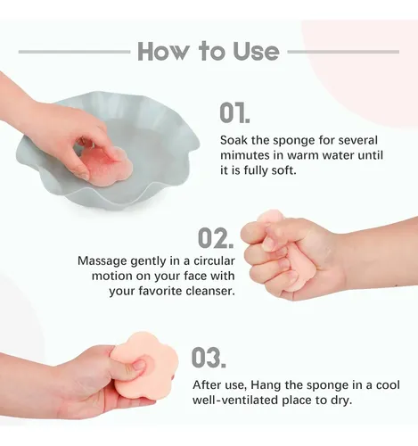 Set De Esponjas Y Exfoliantes Faciales Konjac Para Limpieza