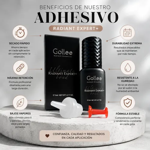 Kit Extensiones De Pestañas+adhesivo Pegamento+pinza Diyday