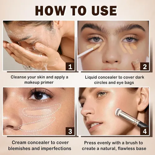 Corrector De Ojeras De Cobertura Total 03 Nude Aoazxbb