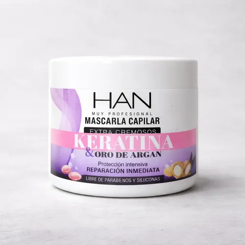 Han Mascara Keratina Y Argan 500g Apto Metodo Curly