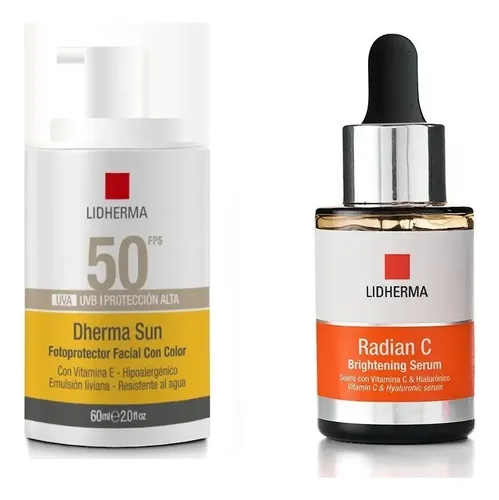 Radian C Serum + Protector Solar Fps 50 Color Lidherma
