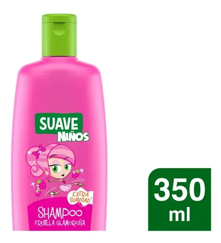 Shampoo Suave Niños Frutilla Glomorosa en botella de 350mL por 1 unidad