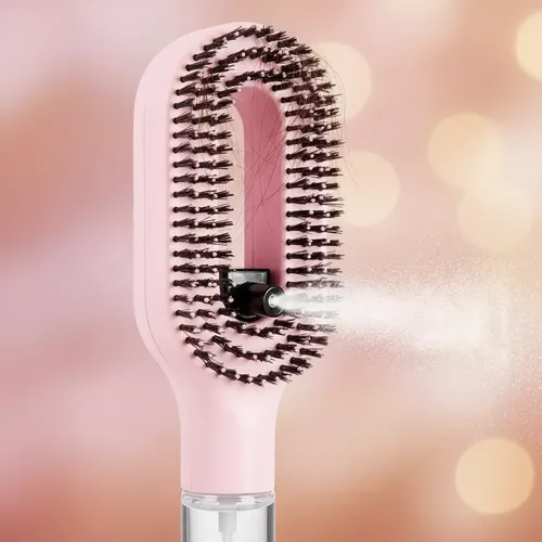 Cepillo Desenredante Antifrizz Con Spray 2 En 1 Atomizador