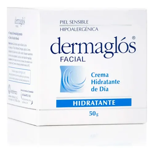 Crema Dermaglós Facial Hidratante Día FPS12 Piel Normal 50g