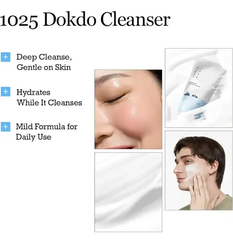 Limpiador Facial Round 1025 Dokdo Cleanse For Pieles Sensib