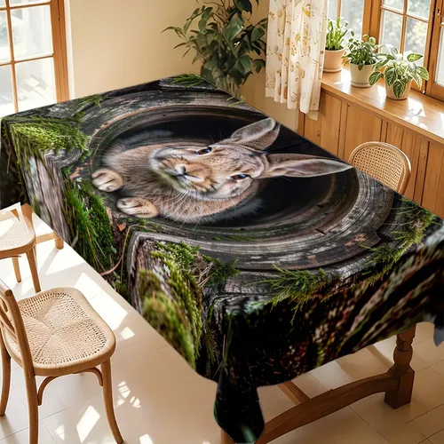 Pestaña Decorativa De Comedor Con Forma De Conejo Asomándose