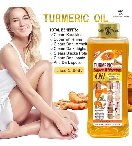 Aceite Esencial De Cúrcuma 200ml Para Masaje Corporal Neutra
