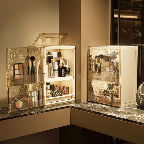 Organizador De Maquillaje Plegable De Escritorio