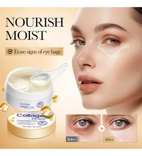 Parches Hidrogel Para Ojeras  Antiedad De Colágeno Todo Tipo Todo Tipo De Piel Día/noche