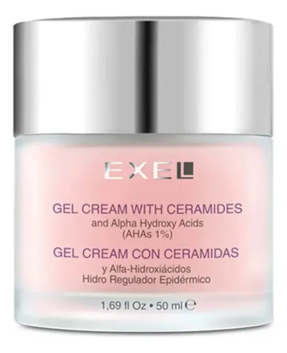 Gel Cream Con Ceramidas Y Ahas Hidro Reguladora Exel Momento de aplicación Día/Noche Tipo de piel Todo tipo