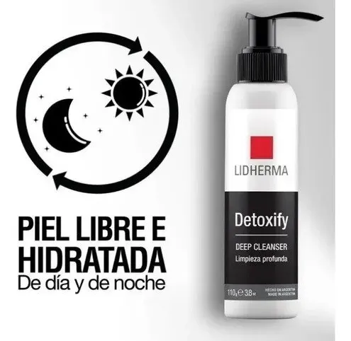 Lidherma Detoxify Cleanser Gel Limpieza Piel Grasa Impurezas