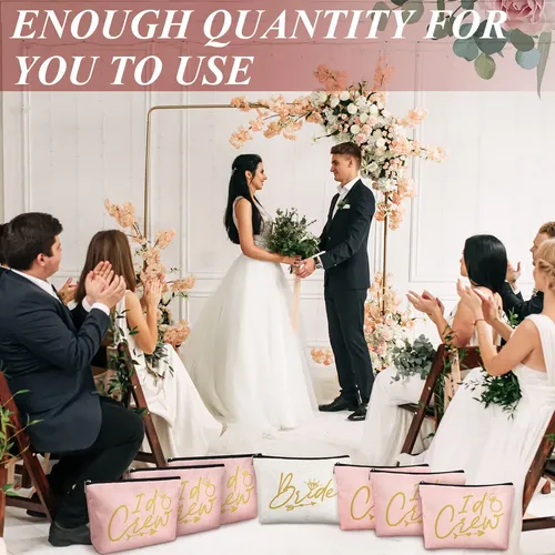 Bolsas De Maquillaje Para Bodas Sadnyy, 11 Piezas, Bride I D