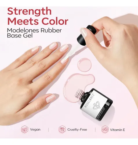 Modelones 6-colores Base Gel 6 En 1 Nude Pink