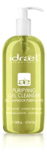 Gel Limpiador Purificante Idraet Para Piel Grasa De 500ml
