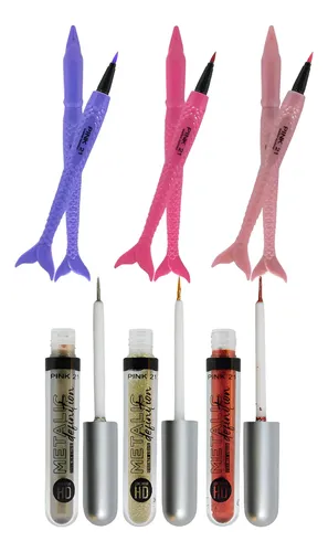Combo 6 Delineadores Colores Paga 5 Lleva 6 Oferta Pink 21