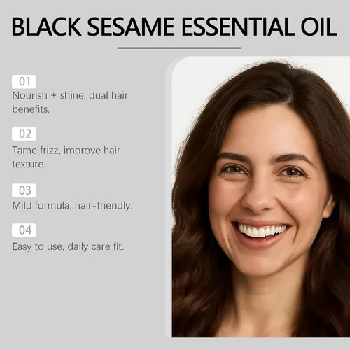 Aceite Capilar De Sésamo Negro, Sérum Voluminizador Nutritiv