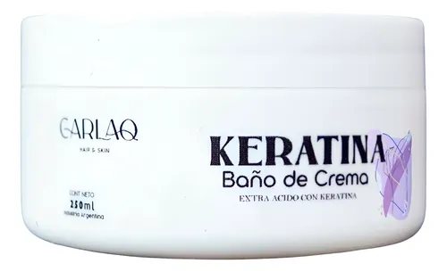 Baño De Crema Keratina Hidratacion Regeneracion Carlaq 250gr