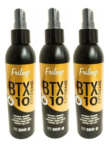 Kit X3 Tratamiento Sin Enjuague Frilayp Btx 10 Extreme 2oog