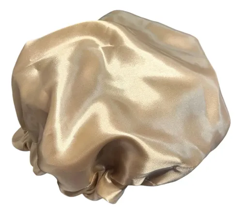 Gorro de peluquería satén Bonpel Simple dorado para proteger cabello