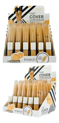 Corrector Líquido Pink21 High Cover Concealer Alta Cobertura Tono 10mL