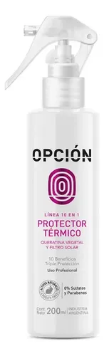 Protector Térmico Keratina Y Filtro Solar Opción X200ml