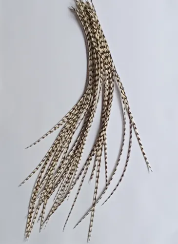 4 Plumas Naturales Para Pelo De 20-22 Cm + Microrigns