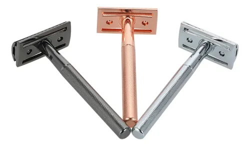 Manual De Barba De Seguridad Doble Filo De Acero Inoxidable