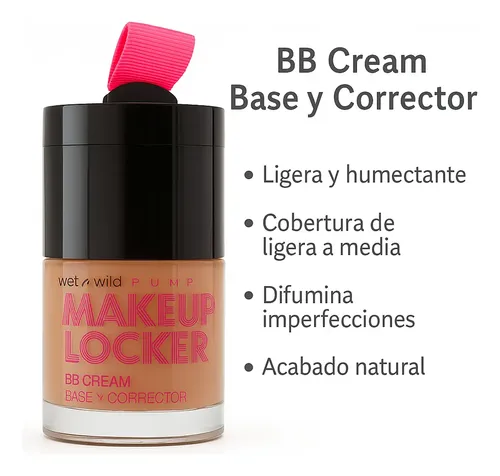 Wet N Wild Makeup Locker 3en1 Bb Cream Corrector Maquillaje